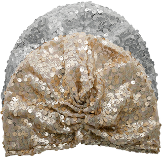 Metallic Sequin Handmade Turban