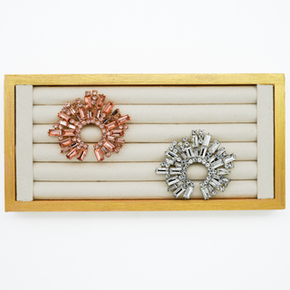 Crystal Statement Crown Brooch