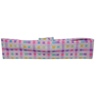 UV 50+ Aloe Cooling Activewear Headband | Pastel Checkers