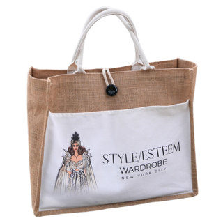 Carry with Confidence | Waterproof Jute Tote Handbag