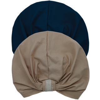 Seersucker and Organic Cotton Loop Turban