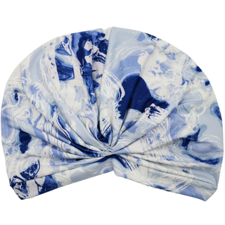 Blue Water and Crystal Loop Turban