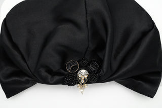 Handmade Mask Embellishment Satin Lined Turban
