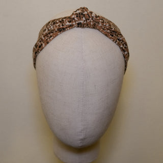 Brown Tweed Print Headband