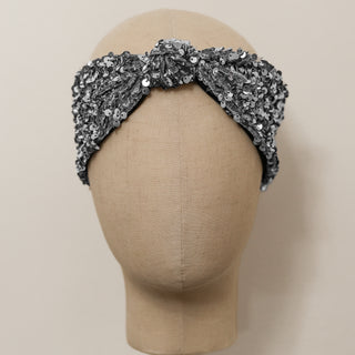 sequin headband, turban headband, designer headband, sequin turban, designer turban, fashion turban, head scarves for cancer patients, head coverings for cancer patients, chemo hats, scarves for cancer patients, turbans for women