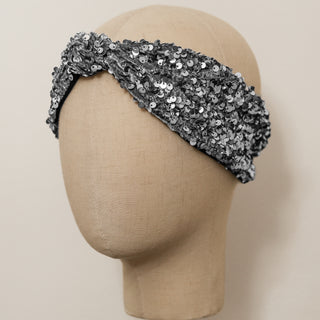 sequin headband, turban headband, designer headband, sequin turban, designer turban, fashion turban, head scarves for cancer patients, head coverings for cancer patients, chemo hats, scarves for cancer patients, turbans for women