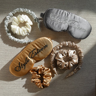 silk sleep mask, silk sleepwear, silk headband, silk scrunchie, silk scrunchie set, silk head wrap, silk pillowcase, slip silk, blissy, silk gift, silk gifts for her