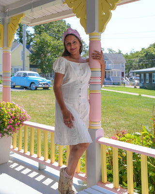 UV 50+ Aloe Cooling Activewear Turban | Pastel Checkers