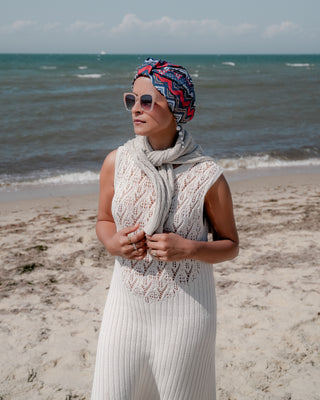 UV 50+ Aloe Cooling Activewear Turban | Nautical Ropes