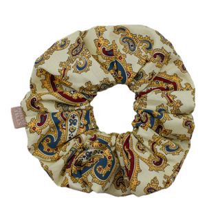 Royal Paisley 1 Large Cotton Scrunchie | B3G1 Free Mix & Match