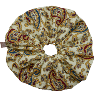 Royal Paisley 1 Aura Cotton Scrunchie | B3G1 Free Mix & Match