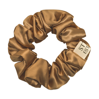 Gold Medium Silk Scrunchie | B3G1 Free Mix & Match