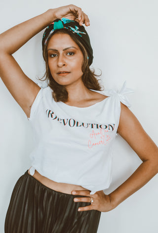 Pink Teal Gold Flowers on Black Turban Runway Style