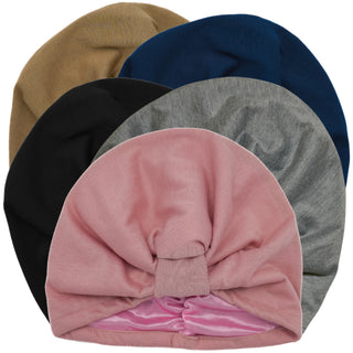 satin bonnet, satin lined sleep caps, satin lined beanie, satin lined turban, chemotherapy hair loss, fashionable head coverings for cancer patients, soft hats for cancer patients, benefits of satin for hair, head scarves for cancer patients