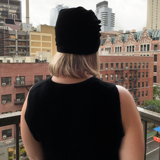 Top Knot Two Tone Cotton Blend Turban