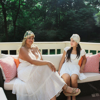 Tropical Palm Leaf Twist Knot Turban