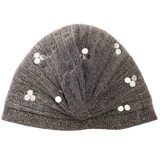 Shimmery Pleated Mirror Designer Turban