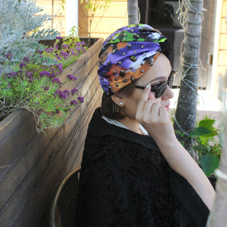 Camouflage Velvet Bling Designer Turban