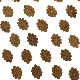 Tie Dye Hand Beaded Wood Flower Designer Turban