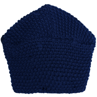Knit Turban Feathers Pearls