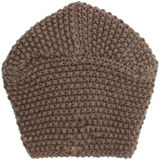 Knit Turban Feathers Pearls