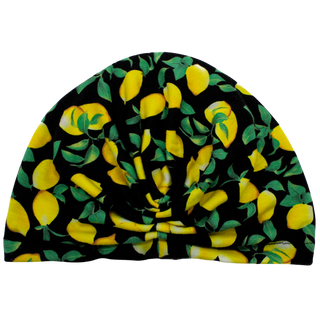 Lemon Print Loop Cotton Turban