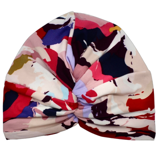 Modern Floral Twist Knot Turban