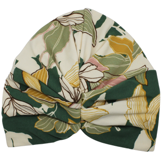 Tropical Palm Leaf Twist Knot Turban