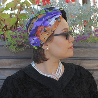 Camouflage Velvet Bling Designer Turban
