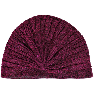 Semi-Sheer Shimmery Pleated Turban