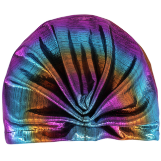 Metallic Multicolor Print Runway Turban