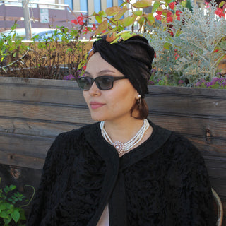 Camouflage Velvet Bling Designer Turban