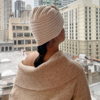 Knit Turban Bling Diamonds