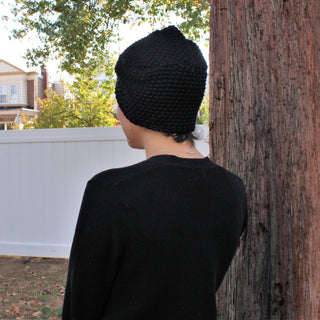 Knit Turban Pearl Bow