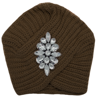 Knit Turban Bling Diamonds