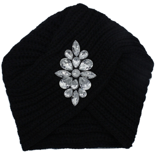 Knit Turban Bling Diamonds