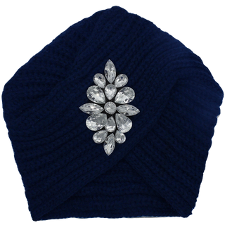 Knit Turban Bling Diamonds