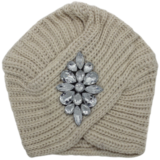 Knit Turban Bling Diamonds
