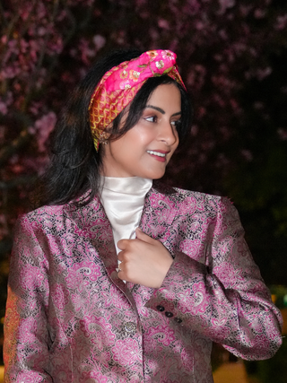 Double-Sided Moldable Silk Headband