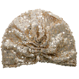 Metallic Sequin Handmade Turban