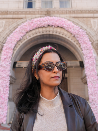 Floral Jewel Embellished Saree Headband