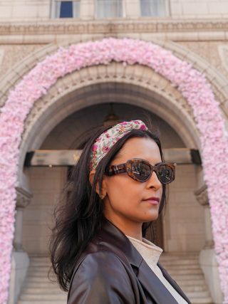 Floral Jewel Embellished Saree Headband