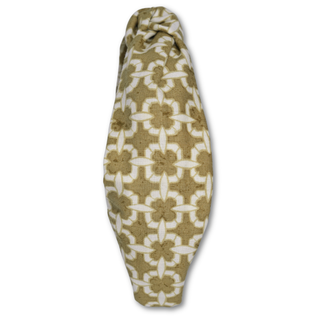 Olive and White Link Print Headband