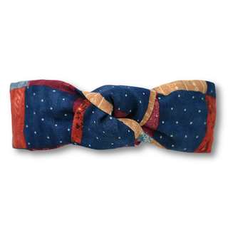 Multicolor Patchwork Denim Print Headband