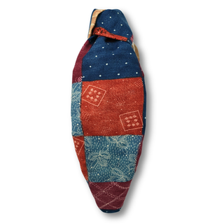Multicolor Patchwork Denim Print Headband