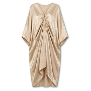 Draped Silky Kaftan