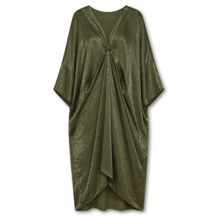 Draped Silky Kaftan