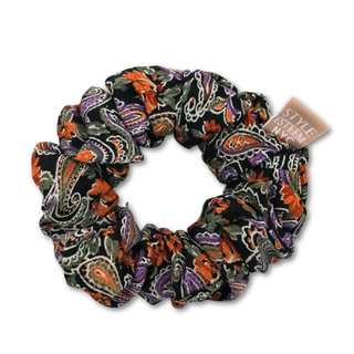 Royal Paisley 2 Medium Cotton Scrunchie