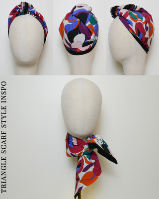 Pucci Inspired Floral Designer Bandana Scarf