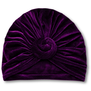 Luxe Velvet Turban with Top Knot